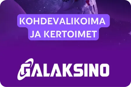 Galaksinon kohdevalikoima ja kertoimet eri urheilulajeissa